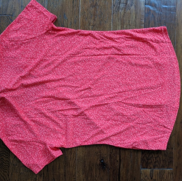 Adidas Women's Coral Red V-NECK - Picture 4 of 6